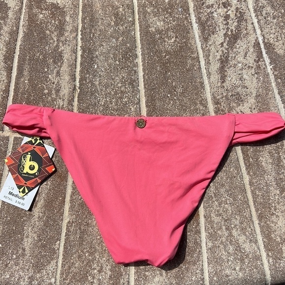 Reversible salmon, colored bikini bottoms, same color on each side Sz M - Picture 2 of 9